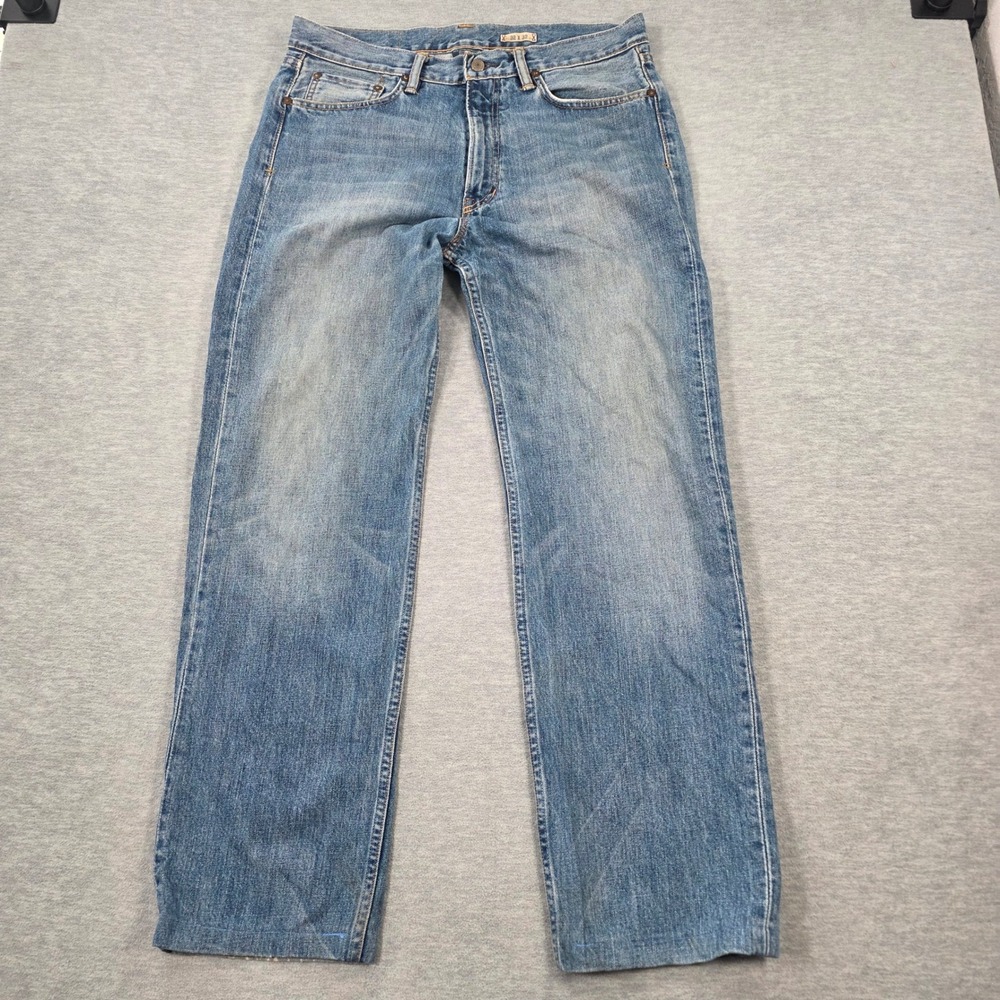 Polo Ralph Lauren Straight Leg Jeans Men 32x32 Medium Wash Blue Denim 100 Cotton
